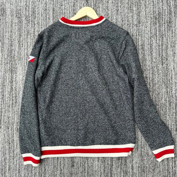 ATC All Things Canada Grey Red Spellout Pullover Sweater Men's Size Small - Picture 8 of 8